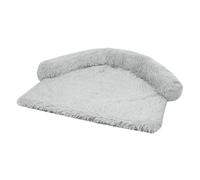 YKMYXZ Relief Improved Sleep Orthopedic Soft Plush Calming Dog Cushion, For Large Medium Dogs, Washable,Removable(Light Gray,XL)