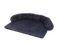 YKMYXZ Relief Improved Sleep Orthopedic Soft Plush Calming Dog Cushion, For Large Medium Dogs, Washable,Removable(Dark Gray,XL)