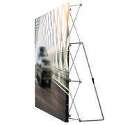 YKMYXZ， Retractable Trade Show Display Background, Aluminum Pop Up Banner Stand Hardware Only(2.3m(7.5ft) Hx5.3m(17.4ft) L)