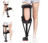 YKMYXZ, Single Leg Telescopic Walker Knee Crutch, Non-Slip for Ankle Fractures Sprains Calf and Ankle Injuries, Height Adjustable