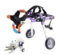 YKMYXZ Small Dog Wheelchairs/Pet Back Leg Support Assist with 2 Wheels, Adjustable Lightweight Rehabilitation Aid(S)