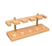 YKMYXZ smoking pipe holder, Solid Wood Pipe Rack, Smoking Accessories Holder Stand for 5 Tobacco Pipes(Natural)
