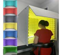 YKMYXZ, Sound Isolation Room For Home Studio, For Microphone Recording Equipment Podcasts Singing Gaming And Broadcasting(Gris)