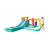 YKMYXZ, Space Trampoline Family Backyard Outdoor Bouncer and Slide, 485X380X190cm
