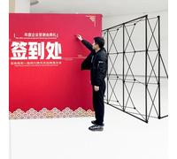 YKMYXZ， StandingSigningBackdropsIronFrame,LightWeightPortableBoothStandforTradeShowEventsPhotoshoot(3.05m(10ft) Hx3.8m(12.5ft) L)