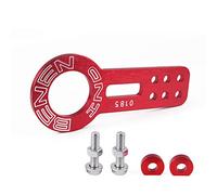 YKMYXZ, Universal Racing Car Front Tow Hook Fit for Car Auto Trailer Ring Style Anodized Colorful(Red)