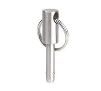 YKMYXZ, VCN115.1 Diameter 16mm Stainless Steel Nickel Plated Quick Release Pin, Heavy Duty Ball Head Fastening Pin with Pull Ring(VCN115.1 16 35mm)