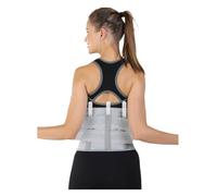 YKMYXZ, Waist Trainer Belt Posture Correction Lower Back Support Breathable Lumbar Back Brace Back Support Belt(Gray,XXL)