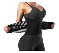 YKMYXZ, Waist Trainer for Weight Loss Sweat Belt Waist Trimmer Corset Tummy Control Back Support Belt(Purple,L)