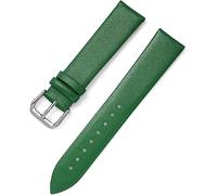 YKMYXZ watch strap， Leat Watchband 8mm-22mm Watch Strap Soft Thin Leather Men's and Women's Accessories(Green)