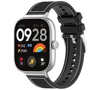 YKNIUFLY Bands Compatible with XM Redmi Watch 5, Soft TPU + Woven Fabric, Adjustable Replacement, Bands Compatible with XM Redmi Watch 5., Official Black Buckle, XM Redmi Watch 5