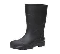 YKPAVV Ski Shoes Men's 43 Work Rain Boots for Men, Shock and Puncture Resistant, for Industry and Mining, Oil and Alkali Resistant, White Water Shoes, Middle Tube without Shoes, Black, E, 12 UK