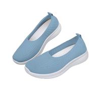 YKPAVV Women's Shoes Black Writing Women's Shoes, Mesh Shoes, Elastic, Thicker, Breathable, Non-Slip, One Foot, Stirrup, Leisure, Comfortable Leisure Shoes, Waterproof Shoes for Women, lightblue, 5 UK