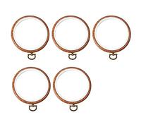 yksiahfi 5Pcs Embroidery Hoops Imitated Wood Embroidery Circle Round Display Frame Circle for Art Craft Sewing and Hanging