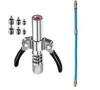 yksiahfi Heavy-Duty Quick Release Grease Coupler NPTI/8 10000 PSI Two Easy to Oil Grease Injector