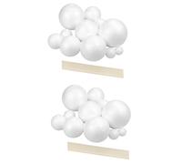 yksiahfi Solar System Project Kit, Planet Model Crafts 28 Mixed Sized Polystyrene Spheres Balls for School Science Projects