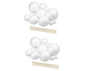 yksiahfi Solar System Project Kit, Planet Model Crafts 28 Mixed Sized Polystyrene Spheres Balls for School Science Projects