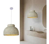 YKSJDFH Resin Chandelier Wabi-sabi Style Adjustable E27 Pendant Lamp Living Dining Room Hang Lamps Kitchen Island Bedroom Fiberglass Suspension Lighting with E27 Holder