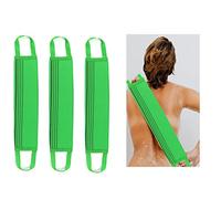 YKSOLUTIONS 3pcs Green Back Washcloth Bath Wash Towel Korean Italy Towel - Exfoliating, Long-term Skin Improvement
