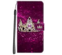 YKTO for Honor 50 SE Case Wallet, Flip Case with Card Holder PU Leather + TPU Bumper Stand Cover Kickstand Full Protective Phone Case for Honor 50 SE - The Shining Crown