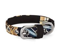YKUDBN Cute Pet Collar,Night London Tower Bridge Print Adjustable Dog Collar,Breakaway Cat Collars,Suitable for Small and Medium-Sized Dogs