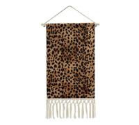 YKUDBN Modern Linen Wall Art, Leopard Patterned Wallpaper Print Modern Art Decor Versatile Wall Art Linen Hanging Painting Versatile Decor for Every Room