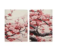 YKUDBN Passport Protective Cover, Japanese Floral Cherry Blossom Print Passport Cover Travel Document Protector Travel Passport Wallet Passport Sleeve, 20.3x13.8cm, style, style, 20.3x13.8cm