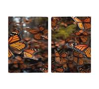 YKUDBN Passport Protective Cover, Monarch Butterflies Print Passport Cover Travel Document Protector Travel Passport Wallet Passport Sleeve, 20.3x13.8cm, style, style, 20.3x13.8cm