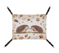 YKUDBN Portable Canvas Pet Hammock, Nature Lovely Hedgehog Lovers Print Stylish Pet Hammock Ideal for Small Pets, Breathable, Space-Saving and Easy to Clean