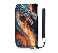 YKUDBN Pu Leather Wallet, Ice And Fire Dragons Print Large Capacity Wallet Long Wallet for Women Handheld Clutch Wallet Modern Women's Wallet, style, 20x10.5cm, Modern