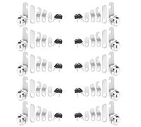 YKUKIZEE 10 Pcs 20 mm Cam Lock, Mailbox Box Locks with Keys and Lock Plates, Security Post Box Locks Replacement for Locker Tool Letter Box Filing Cabinet