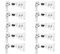 YKUKIZEE 10 Pcs 30 mm Mailbox Box Lock Keyed Alike, Post Box Locks with Keys and 5 Different Lock Plates, Security Cam Locks Replacement for Locker Filing Cabinet Tool Letter Boxes