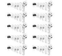 YKUKIZEE 10 Pcs 30 mm Mailbox Box Lock with Different Keys and 5 Different Lock Plates, Post Box Lock, Security Cam Locks Replacement for Locker Tool Letter Box Filing Cabinet