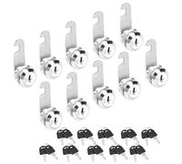 YKUKIZEE 10PCS Security Mailbox Lock Keyed Alike, 25mm Cabinet Locks with Keys, Replacement Cam Lock for Mailbox Drawer Cupboard Furniture Post Box Locker