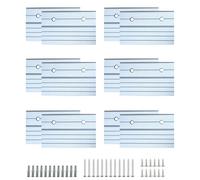 YKUKIZEE 12 Pack 4 inch French Cleats Bracket Heavy Duty, Mirror Hanger Z Bar 10 cm, Heavy Duty Interlocking Wall Brackets for Hanging Painting Photo Artwork Whiteboard