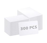 YKUKIZEE 300 PCS Blank White PVC Cards, Printable Plastic Business ID Cards, Blank Business Cards 85.5MM x 54MM, CR80 Credit Card