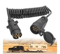 YKUKIZEE 3M 7 Pin Trailer Light Board Extension Cable Male to Female 12V | for Towing Car Caravan Truck, 7 Core Trailer Extension Cable, Trailer Extension Coiled Cable