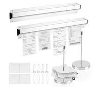 YKUKIZEE 4Pcs Restaurant Order Grabber 40 cm, Tab Grabber Wall Mounted, Aluminium Ticket Holder for Receipt Bill Check Holder Catering Cafes Pubs Bars