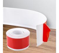 YKUKIZEE 6 m Self-Adhesive Plastic Skirting Board 5 cm Wide, White Wall Baseboard Molding Trim, Vinyl Wall Base Moulding Trim, Flexible Skirting Boards Covers