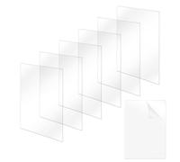 YKUKIZEE 6 Pack A3 Clear Acrylic Sheets 2 mm Thick Acrylic Panels