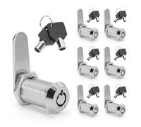 YKUKIZEE 6 PCS Thread Tubular Cam Lock with 2 Different Keys, 25 MM Cylinder Lock Zinc Alloy, Security RV Cabinet Lock for Mailbox Letterbox Cupboard Post Box Door