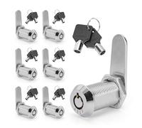 YKUKIZEE 6PCS 16MM Thread Tubular Cam Lock Keyed Alike with 2 Key Cylinder | for Mailbox Letterbox Cupboard Post Box Door, Zinc Alloy, RV Cabinet Lock, Security