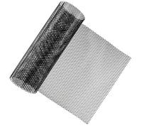 YKUKIZEE Black Car Grill Mesh 4x8mm Hole Aluminium Mesh Grille 100 x 33cm | Rhombic Car Grille Mesh, for Bumper, Cars Condenser Radiator, Vehicle Opening Body Kit Hood Vent