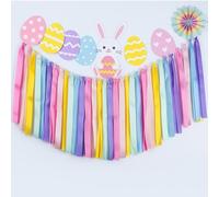 YKW Pastel Rainbow Ribbon Garland Banner 5.9ft, Premium Satin Tassel Backdrop Decoration for Baby Shower, Birthday Party, Classroom, Photography Prop, Colorful Hanging Decor (Pastel Rainbow)