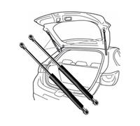 YKYAQ Car rear door trunk support rod for Infinity Q30 2015 2016 2017 2018 2019 Shock-absorbing gas spring support rod