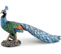 Ykybhx 1PCS Blue Peacock Figurine Tabletop Home Decorations Realistic Hand Painted Peacock Statue Simulated Animal Peacock Figurine Model Craft Decoration for Home Decoration Blue