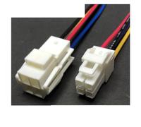 Yl-4.5mm Spacing Automobile Harness Connector 2/3/4/-15 Pin Car Male And Female Plug-in Cable Socket 45005 Wire Length 15cm(4p strip line,1sets)