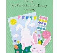 YLAB - (2 Pack) Easter Pin the Tail on the Bunny Game - Printed on Card, Mask & Stickers - Eco Packaging