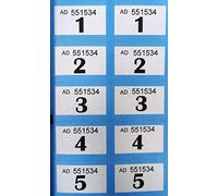 YLAB Blue Raffle Book 1-1000 - Perforated, Security Numbered Tickets | Fundraising, Prize Draws, Cloakroom, Events