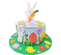 YLAB Make Your Own Easter Bonnet Kit - Fun Craft Activity for Kids, Perfect for Easter Bonnet Parade & School Competitions, Includes Stickers & Tissue Paper